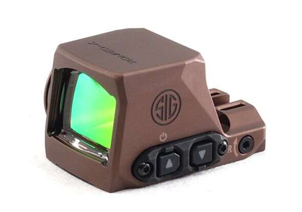 Sights Lasers Sig Sauer Ready Series ROMEO-X REFLEX SIGHT OPEN COMPACT FOOTPRINT CIRCLE DOT FDE • Model: Ready Series